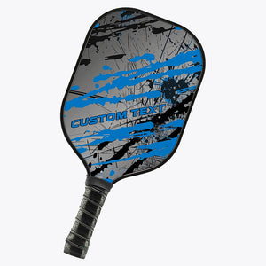 Personalized Blue Pickleball Paddles With Name, Pickleball Tournaments Paddle For Team, Pickleball Gifts IPHW7233