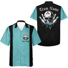 Load image into Gallery viewer, Custom Skull Bowling Shirts For Men And Women, Vintage Bowling Shirts Bowling Team Uniform IPHW7257