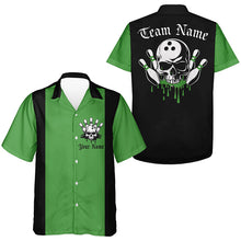 Load image into Gallery viewer, Custom Skull Bowling Shirts For Men And Women, Vintage Bowling Shirts Bowling Team Uniform IPHW7257