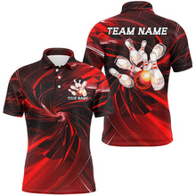 Load image into Gallery viewer, Custom Bowling Uniforms Bowling Shirts For Men, Bowling Team Bowling League Shirts | Red IPHW7260