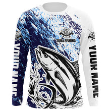 Load image into Gallery viewer, Tuna Fishing Custom Long Sleeve Performance Fishing Shirts, Tuna Saltwater Fishing Jerseys IPHW5813