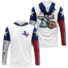 Load image into Gallery viewer, Custom Texas Flag Fishing Shirts, Texas Slam Redfish, Trout, Fllounder Long Sleeve Shirts IPHW6228