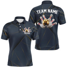 Load image into Gallery viewer, Custom Golden Bowling Shirts For Men, Flame Bowling Team Shirts Bowling Uniform IPHW7336