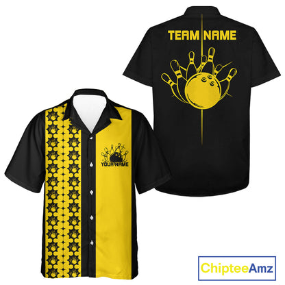Custom Classic Retro Bowling Team  Shirt, Vintage Style Bowlers Outfits IPHW10073
