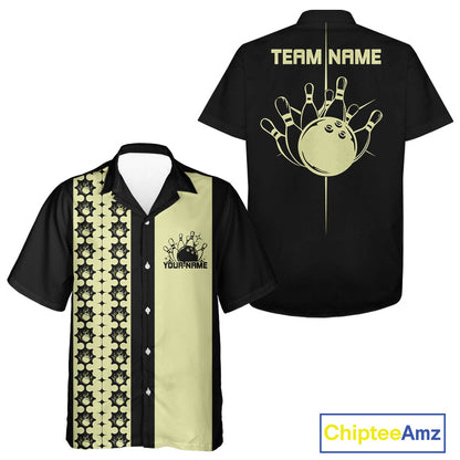 Custom Classic Retro Bowling Team  Shirt, Vintage Style Bowlers Outfits IPHW10073
