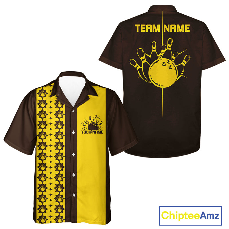 Custom Classic Retro Bowling Team  Shirt, Vintage Style Bowlers Outfits IPHW10073