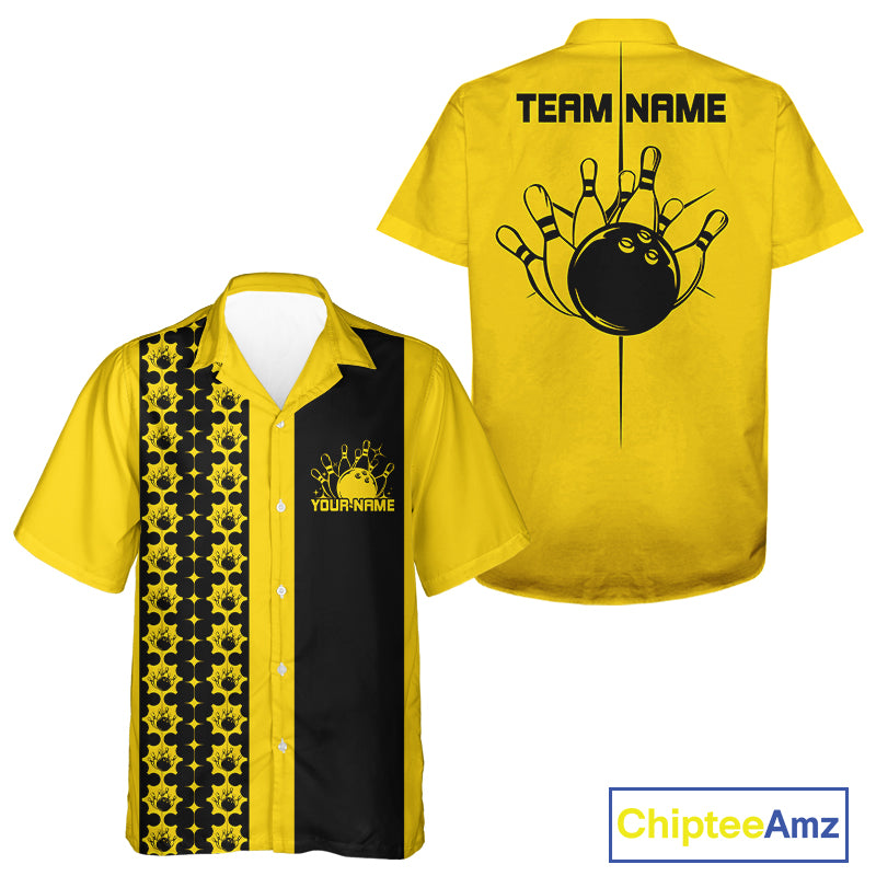 Custom Classic Retro Bowling Team  Shirt, Vintage Style Bowlers Outfits IPHW10073
