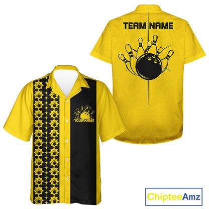 Custom Classic Retro Bowling Team  Shirt, Vintage Style Bowlers Outfits IPHW10073