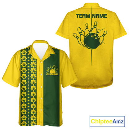 Custom Classic Retro Bowling Team  Shirt, Vintage Style Bowlers Outfits IPHW10073