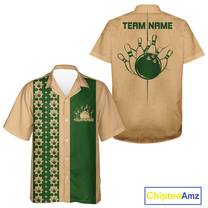Custom Classic Retro Bowling Team  Shirt, Vintage Style Bowlers Outfits IPHW10073