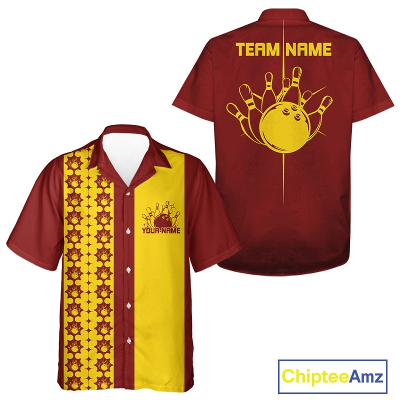 Custom Classic Retro Bowling Team  Shirt, Vintage Style Bowlers Outfits IPHW10073