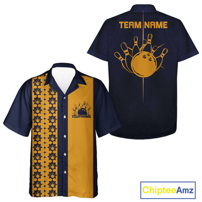 Custom Classic Retro Bowling Team  Shirt, Vintage Style Bowlers Outfits IPHW10073