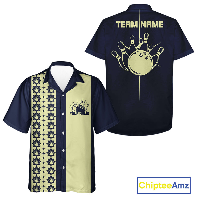 Custom Classic Retro Bowling Team  Shirt, Vintage Style Bowlers Outfits IPHW10073