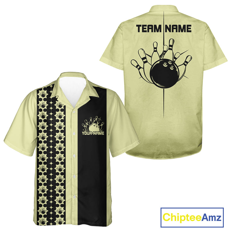 Custom Classic Retro Bowling Team  Shirt, Vintage Style Bowlers Outfits IPHW10073