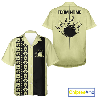 Custom Classic Retro Bowling Team  Shirt, Vintage Style Bowlers Outfits IPHW10073