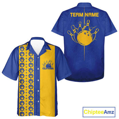 Custom Classic Retro Bowling Team  Shirt, Vintage Style Bowlers Outfits IPHW10073