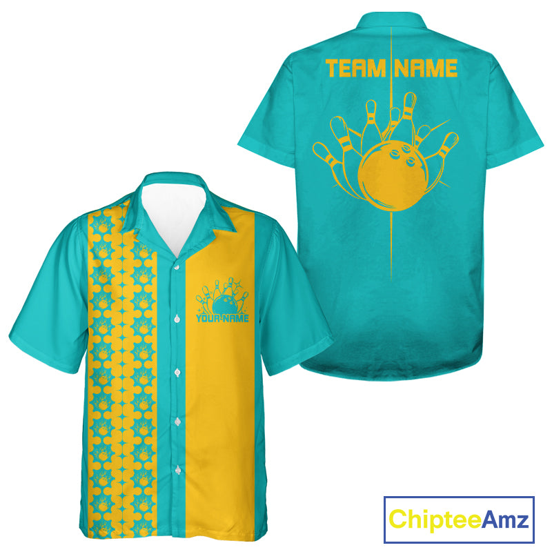 Custom Classic Retro Bowling Team  Shirt, Vintage Style Bowlers Outfits IPHW10073