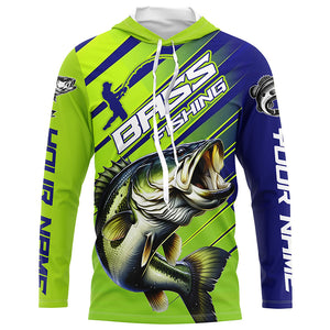 Custom Largemouth Bass Fishing Uv Protection Long Sleeve Shirts, Bass Tournament Fishing Shirt IPHW6278