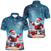 Load image into Gallery viewer, Funny Santa Bowling Custom Christmas Bowling Shirts For Men, Bowling Team Uniform Bowlers Outfits IPHW7847