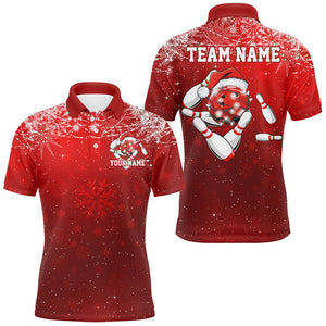 Funny Strike Bowling Christmas Shirts For Men, Custom Xmas Bowling Outfits Team Uniform IPHW7859