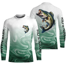 Load image into Gallery viewer, Custom Largemouth Bass Long Sleveeve Tournament Camo Fishing Shirts, Bass Fishing Jerseys IPHW6042