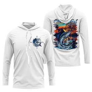 Custom Sailfish Fishing Long Seeve Sport Fishing Shirts, Saltwater Performance Fishing Shirt IPHW7069