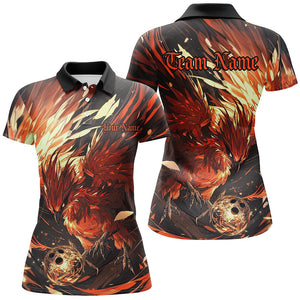 Custom Phoenix Bowling Shirts For Women, Phoenix Bowling Team Jerseys Team Outfits IPHW7662