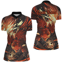 Load image into Gallery viewer, Custom Phoenix Bowling Shirts For Women, Phoenix Bowling Team Jerseys Team Outfits IPHW7662