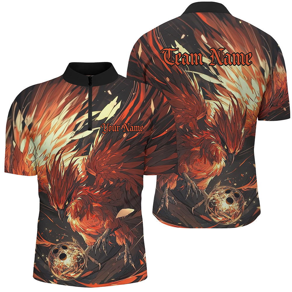 Custom Phoenix Bowling Shirts For Men, Phoenix Bowling Team Jerseys Team Outfits IPHW7662