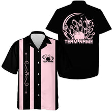 Load image into Gallery viewer, Custom Classic Vintage Bowling Team Shirts, 50S Retro Bowling Button Up Shirt IPHW10088