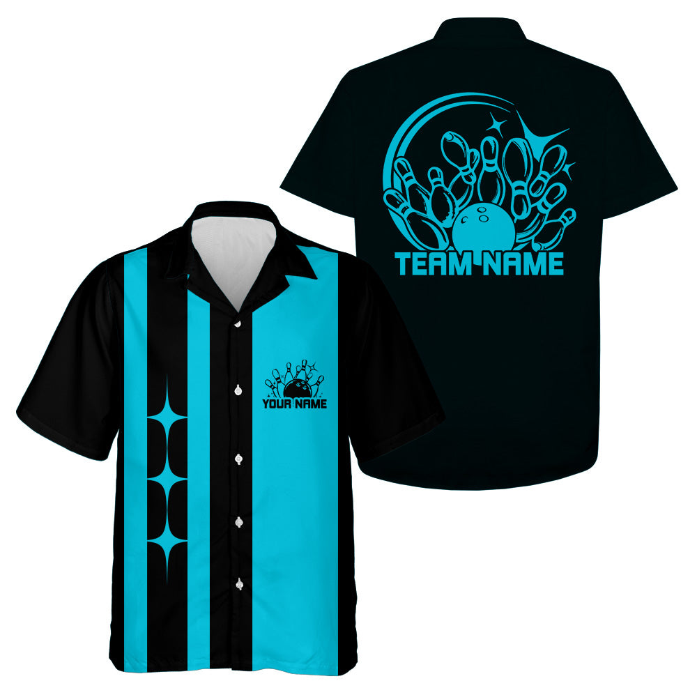 Custom Classic Vintage Bowling Team Shirts, 50S Retro Bowling Button Up Shirt IPHW10089