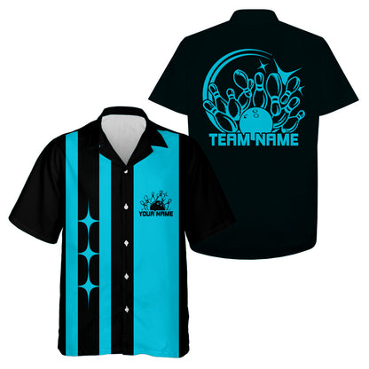 Custom Classic Vintage Bowling Team Shirts, 50S Retro Bowling Button Up Shirt IPHW10089