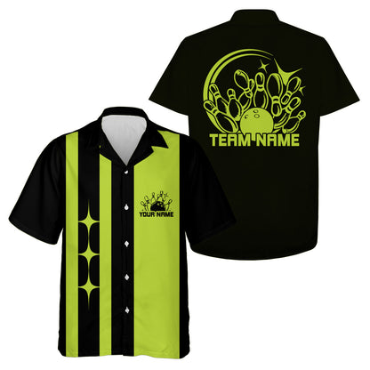 Custom Classic Vintage Bowling Team Shirts, 50S Retro Bowling Button Up Shirt IPHW10089