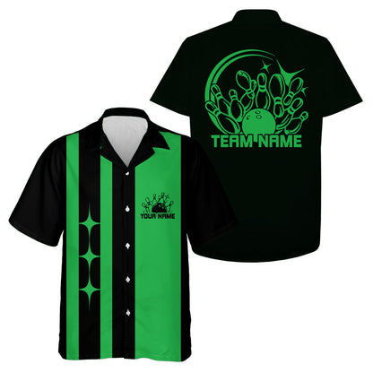 Custom Classic Vintage Bowling Team Shirts, 50S Retro Bowling Button Up Shirt IPHW10089