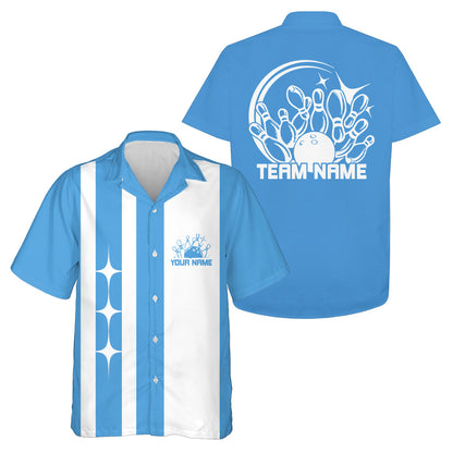 Custom Classic Vintage Bowling Team Shirts, 50S Retro Bowling Button Up Shirt IPHW10089