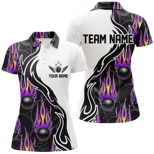 Custom Bowling Shirts For Women, Personalized Bowling Team Jerseys IPHW4598