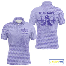 Load image into Gallery viewer, Custom Vintage Purple Pickleball Team Polo Shirts For Men, Pickleball Jerseys IPHW9313