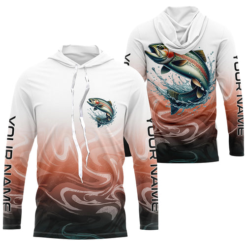 Rainbow Trout Fishing Long Sleeve Tournament Shirts, Custom Trout Fly Fishing Apparel IPHW6341
