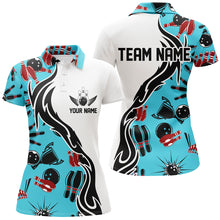 Load image into Gallery viewer, Custom Bowling Shirts For Women, Personalized Bowling Team Jerseys Bowling Pattern IPHW4956