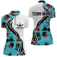 Load image into Gallery viewer, Custom Bowling Shirts For Women, Personalized Bowling Team Jerseys Bowling Pattern IPHW4956