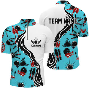 Custom Bowling Shirts For Men And Women, Personalized Bowling Team Jerseys Bowling Pattern IPHW4956