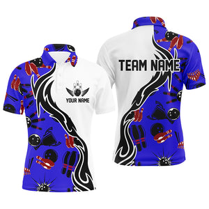 Custom Bowling Shirts For Men And Women, Personalized Bowling Team Jerseys Bowling Pattern IPHW4957