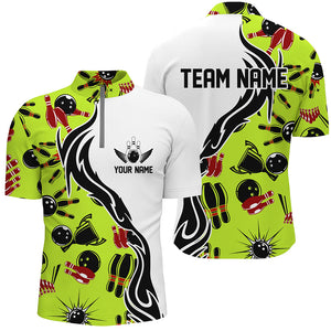 Custom Bowling Shirts For Men And Women, Personalized Bowling Team Jerseys Bowling Pattern IPHW4958