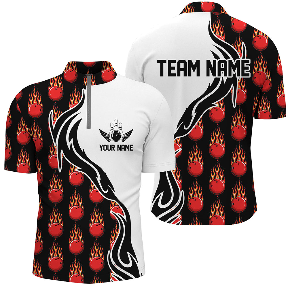 Custom Bowling Shirts For Men And Women, Personalized Bowling Team Jerseys Bowling Pattern IPHW4959