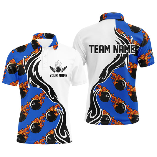Custom Bowling Shirts For Men And Women, Personalized Bowling Team Jerseys Bowling Pattern IPHW4962