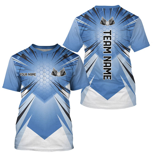 Custom Blue Pickleball Jerseys, Outdoor Pickleball T-Shirts For Men, Pickleball Uniform IPHW8123