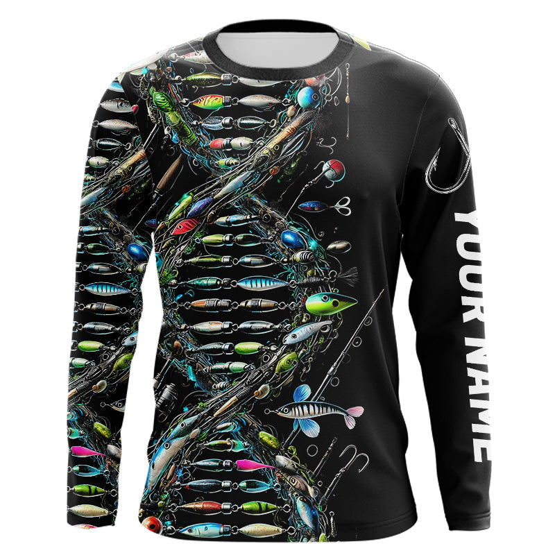 Fishing DNA Custom Long Sleeve UV Protection Performance Fishing Shirts IPHW8360