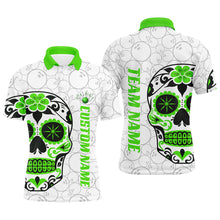 Load image into Gallery viewer, Custom Multi-Color Sugar Skull Tattoo Bowling Shirts For Men And Women, Custom Bowling Tournament Team Shirts IPHW6603