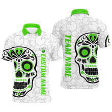 Load image into Gallery viewer, Custom Multi-Color Sugar Skull Tattoo Bowling Shirts For Men And Women, Custom Bowling Tournament Team Shirts IPHW6604