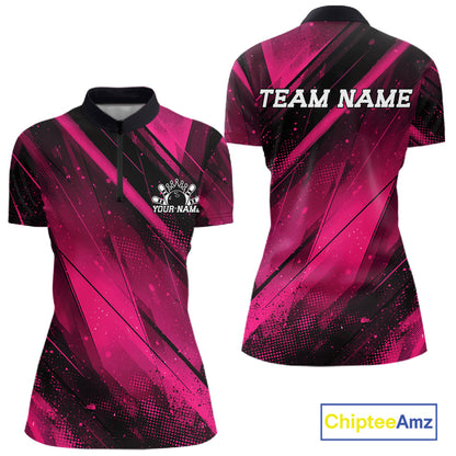 Pink and black sports jersey with 'Team Name' text on a white background, featuring Chiptee Amz branding.